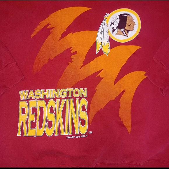 Vintage 1994 Washington Redskins Logo Athletic Sharktooth Pullover Sweater - Picture 3 of 7